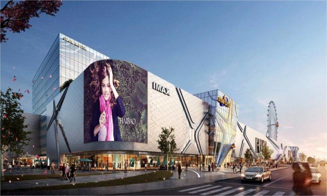 Sketchup综合体模型|多层商业综合体，办公，现代风格