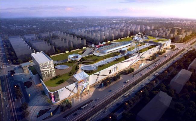 Sketchup综合体模型|多层商业综合体，办公，现代风格