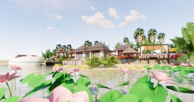 Sketchup酒店模型|酒店，民宿，东南亚风格，商业，娱乐休闲设施