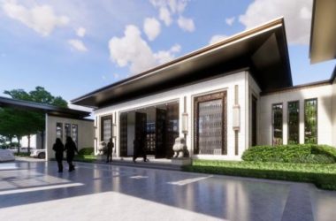 Sketchup商业模型|多层售楼处，商业建筑，新中式风格-BIM建筑网