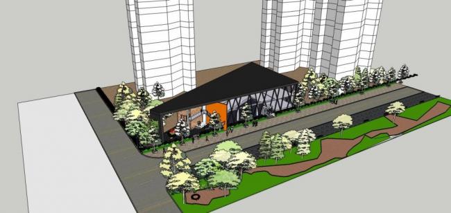 Sketchup商业模型|多层商业会所，现代风格