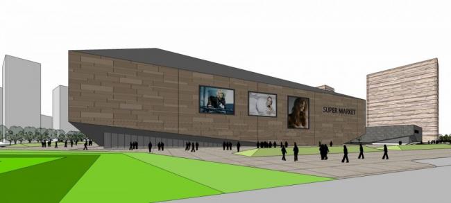 Sketchup综合体模型|coast综合体概念设计，高层酒店办公，多层商场，商业裙房，现代风格