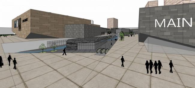 Sketchup综合体模型|coast综合体概念设计，高层酒店办公，多层商场，商业裙房，现代风格