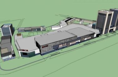 Sketchup综合体模型|泰州万达广场，高层酒店办公，多层商业裙房，商场，现代风格，商业综合体-BIM建筑网