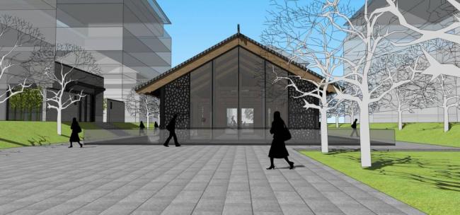 Sketchup商业模型|多层商业会所，中式风格