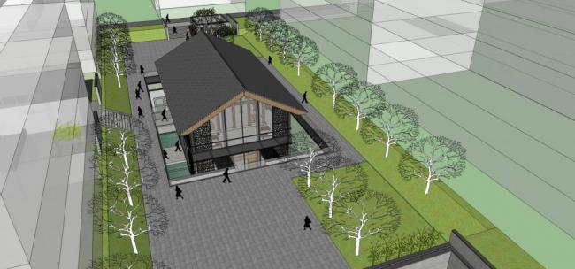 Sketchup商业模型|多层商业会所，中式风格