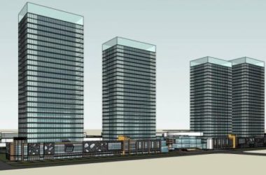 Sketchup综合体模型|高层综合体，住宅，商业裙房，办公，现代风格-BIM建筑网