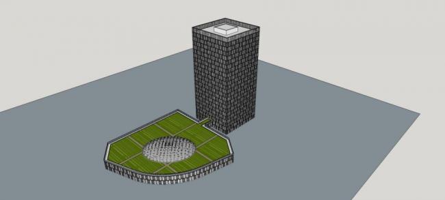 Sketchup办公模型|高层办公楼，酒店，写字楼，行政，现代风格