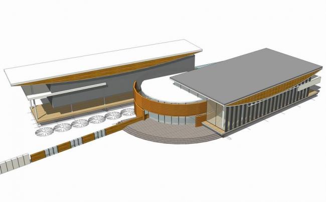 Sketchup商业模型|多层商业会所，现代风格