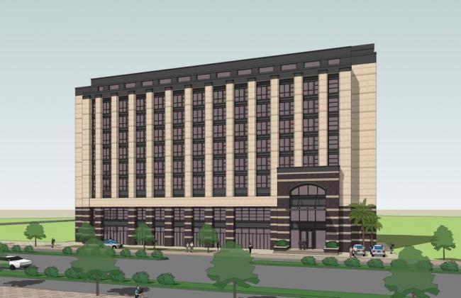 Sketchup办公模型|多层办公楼，现代风格