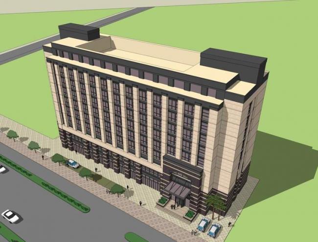 Sketchup办公模型|多层办公楼，现代风格