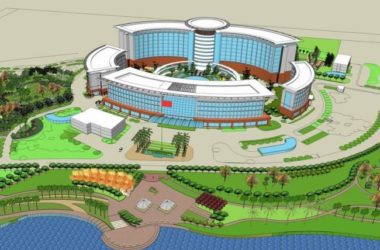 Sketchup医院模型|海南解放军医院，现代风格，多层医疗建筑-BIM建筑网