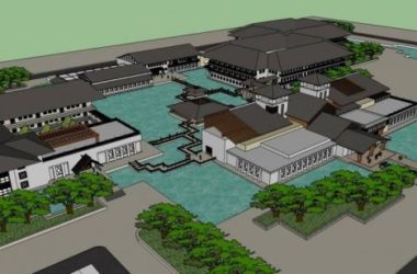 Sketchup酒店模型|多层酒店，中式风格-BIM建筑网