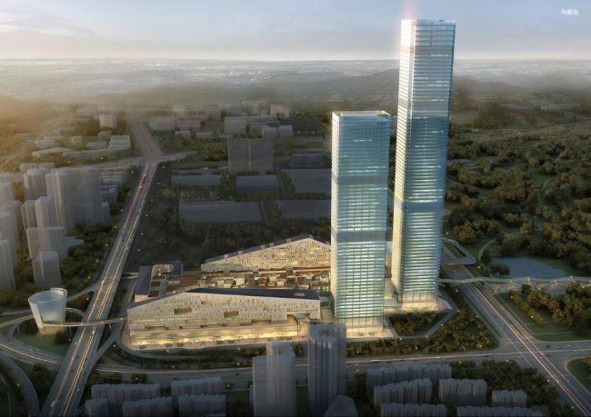 Sketchup综合体模型|超高层商业综合体，办公，写字楼，现代风格