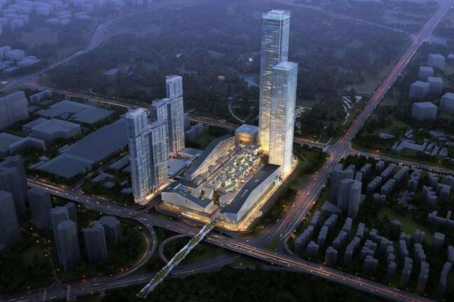 Sketchup综合体模型|超高层商业综合体，办公，写字楼，现代风格