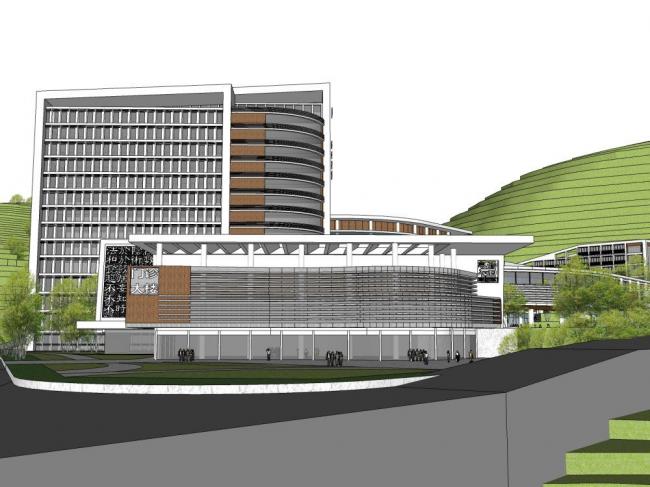 Sketchup医院模型|多层高层混合，医院，医疗建筑，现代风格