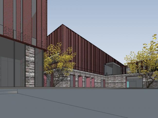 Sketchup商业模型|多层商业售楼处，现代风格