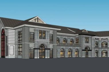 Sketchup商业模型|民国风格，多层商业楼，新中式风格-BIM建筑网