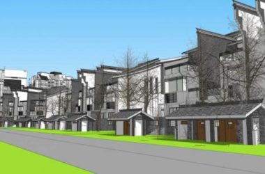 Sketchup住宅模型|多层住宅小区，高层公寓，居住建筑，双拼别墅，中式风格-BIM建筑网