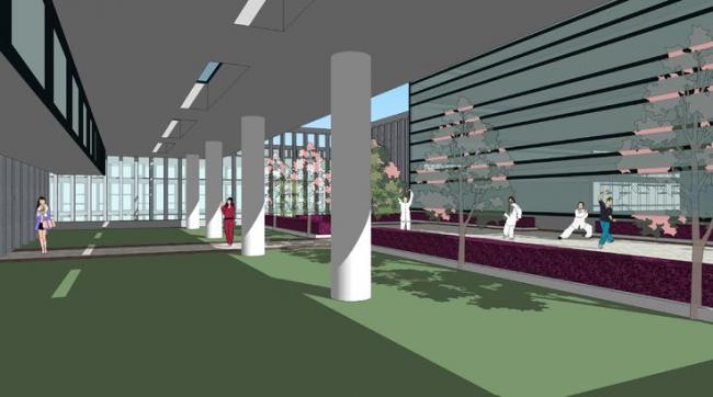 Sketchup办公模型|多层高层混合，办公写字楼，现代风格