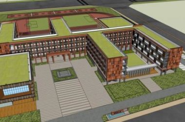 Sketchup学校模型|多层学校小学，教育建筑，教学楼，现代风格-BIM建筑网