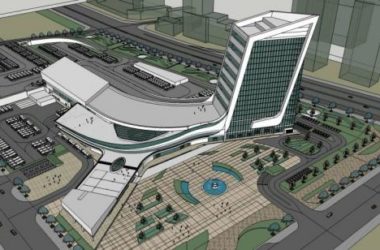 Sketchup车站路桥|多层高层混合，酒店办公，汽车站，枢纽站，现代风格，交通建筑-BIM建筑网