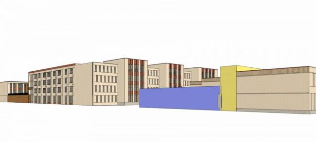 Sketchup学校模型|多层小学，幼儿园学校，现代风格，教育建筑