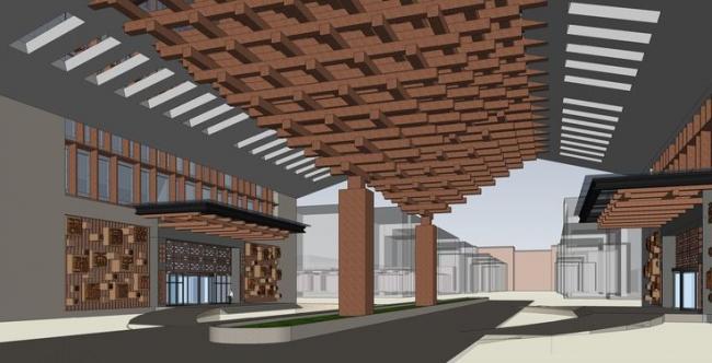 Sketchup住宅模型|多层高层混合，公寓楼，居住建筑，现代风格