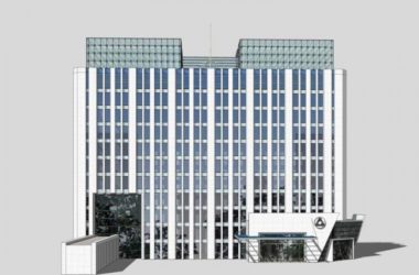 Sketchup办公模型|高层行政办公大楼，现代风格-BIM建筑网