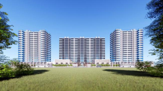 Sketchup住宅模型|高层住宅小区，现代风格，居住建筑