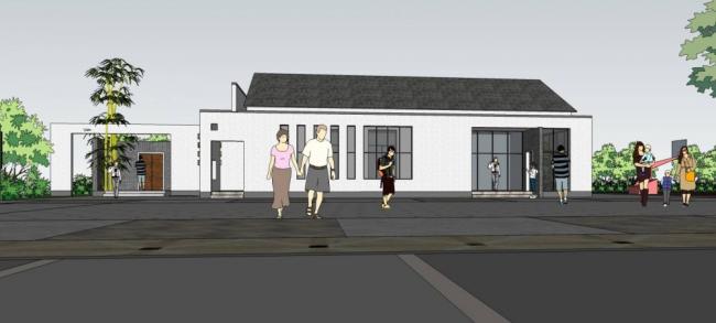 Sketchup小品模型|公共厕所，中式风格