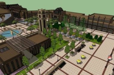 Sketchup商业模型|多层商业街，ArtDeco风格-BIM建筑网