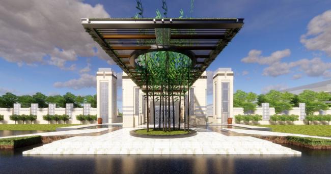 Sketchup商业模型|多层商业会所，新古典风格