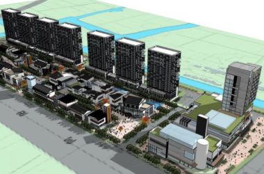 Sketchup住宅模型|多层高层混合,高层住宅,底层商业,新中式风格-BIM建筑网