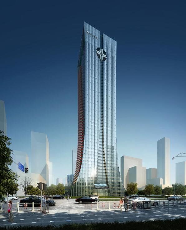 Sketchup办公模型|超高层办公楼，行政写字楼，现代风格