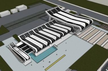 Sketchup车站路桥|多层客运站，交通建筑，现代风格-BIM建筑网