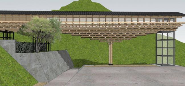 Sketchup文化模型|木桥博物馆，文化建筑，中式风格