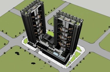 Sketchup住宅模型|高层住宅,现代风格,居住建筑-BIM建筑网