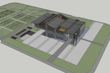 Sketchup文化模型|多层规划馆，现代风格，文化建筑-BIM建筑网