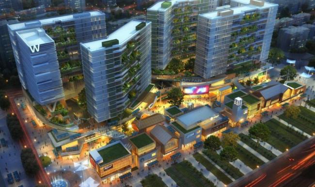 Sketchup综合体模型|多层高层混合商业综合体，高层住宅，现代风格