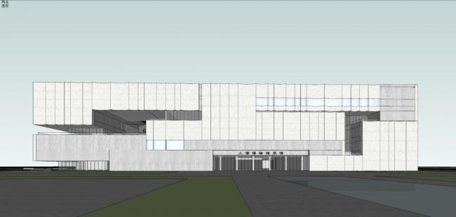 Sketchup文化模型|多层博物馆，现代风格，文化建筑