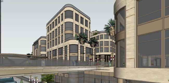 Sketchup综合体模型|多层高层混合，商业综合体，高层住宅，现代风格