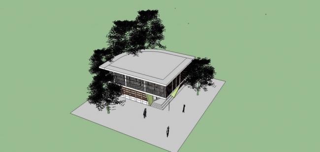 Sketchup商业模型|多层商业会馆，现代风格