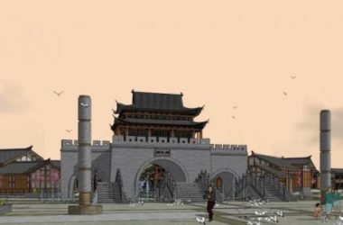 Sketchup商业模型|多层商业街，巴楚街，仿古建筑，中式风格-BIM建筑网