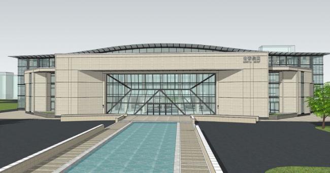 Sketchup办公模型|多层办公楼，现代风格