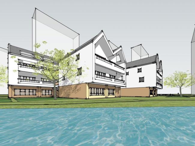 Sketchup学校模型|多层幼儿园，现代风格，教育建筑