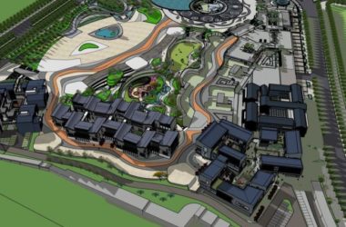 Sketchup酒店模型|度假区，多层酒店综合体，商业，现代风格-BIM建筑网