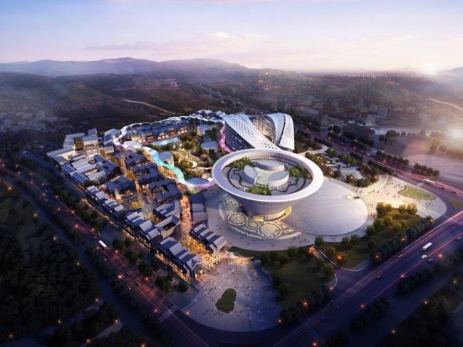 Sketchup酒店模型|度假区，多层酒店综合体，商业，现代风格