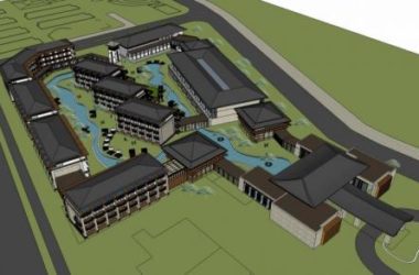 Sketchup酒店模型|张家界娄江酒店，多层酒店，中式风格-BIM建筑网