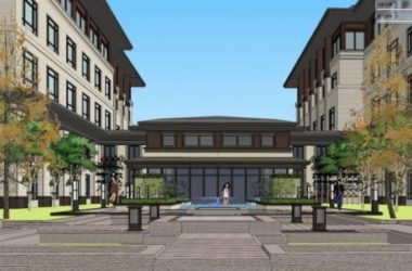 Sketchup酒店模型|多层酒店，中式风格-BIM建筑网